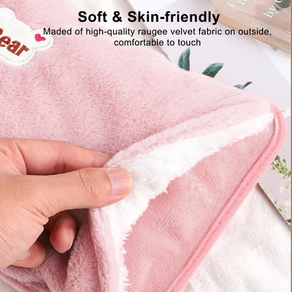 Electric Hand Warmer Portable Heated Gloves USB Warming Plush Hot