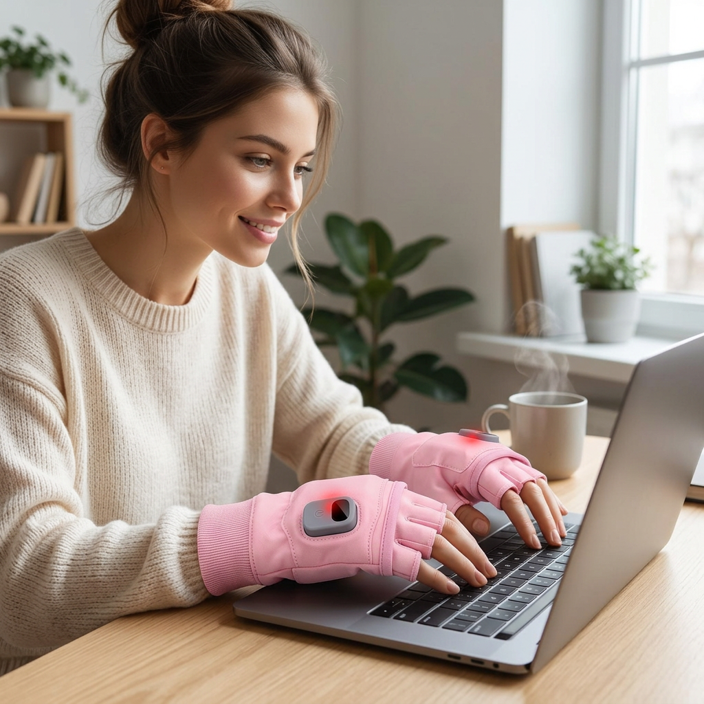 Heated Gloves for Raynaud's – 3 Heat Settings, USB Rechargeable